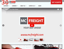 Tablet Screenshot of mcfreight.com